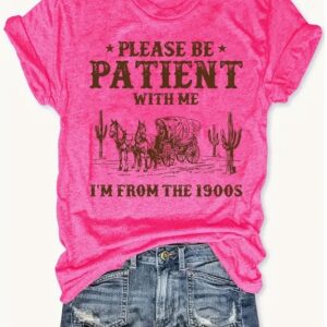 Carriage - Printed Round Neck Vest - Casual And Loose - Daily Wear - Women's Clothing