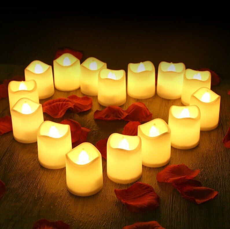 24PCS Led Tea Lights Candles LED FLAMELESS Battery Operated Wedding Party UK - Image 3