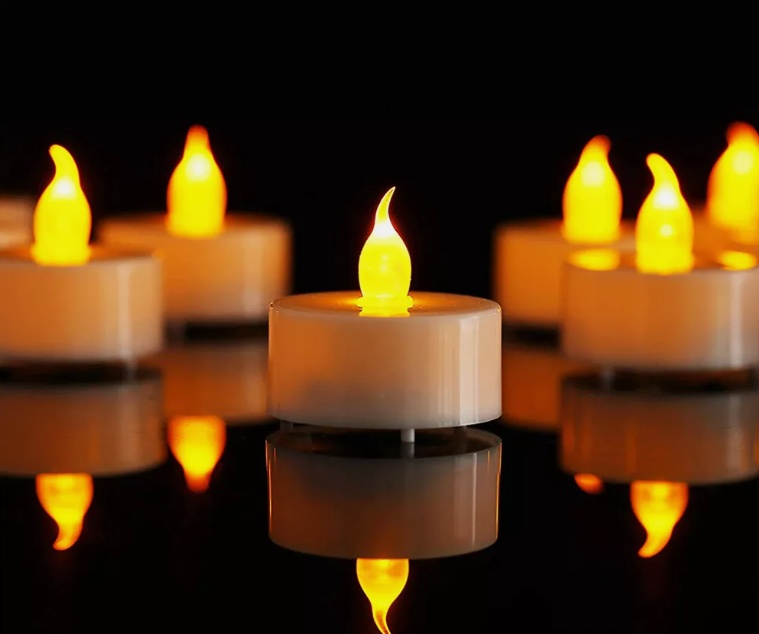 24PCS Led Tea Lights Candles LED FLAMELESS Battery Operated Wedding Party UK - Image 5