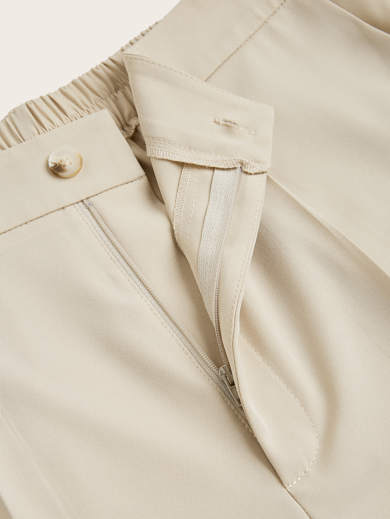 Women's Plus Size High Waist Straight Leg Trousers - Elegant, Polyester, Machine Washable, Casual Suit Pants For Women - Image 6