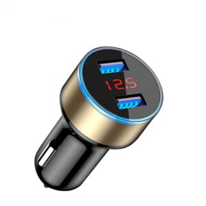 Car Charger 5V 3.1A With LED Display Universal Dual Usb Phone Car-Charger
