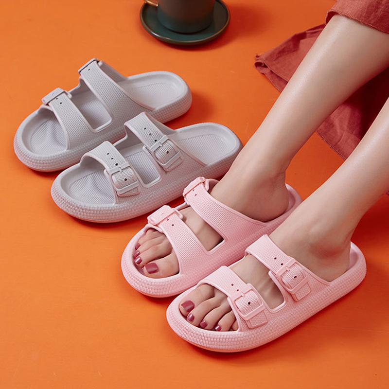 Platform Slippers Women's Summer Buckle Home Shoes Fashion Outdoor Wear Soft Bottom Sandals - Image 8