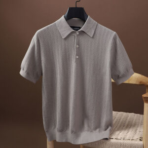 Soft And Comfortable Men's Knitted Short Sleeve