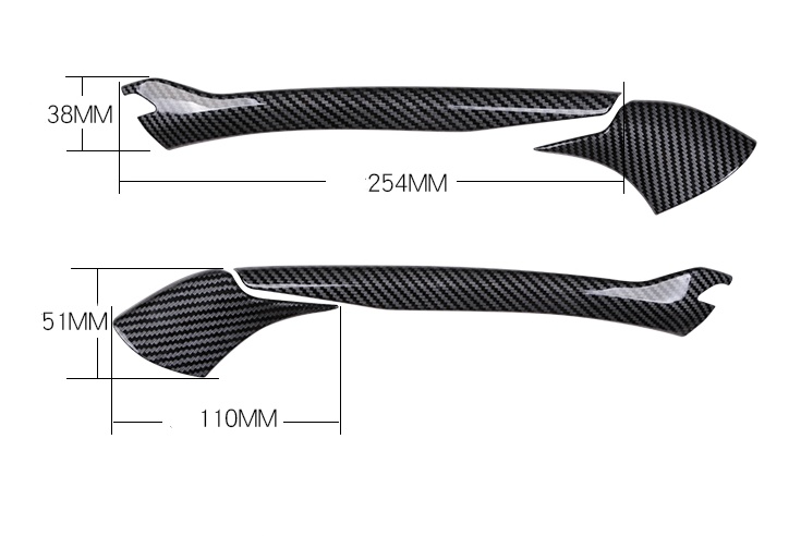 Mazda 3 Angkesila rearview mirror modified rear view mirror decorative bright strips - Image 5