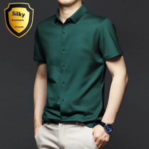 Non-ironing Short-sleeved Shirt Men's Anti-wrinkle Business