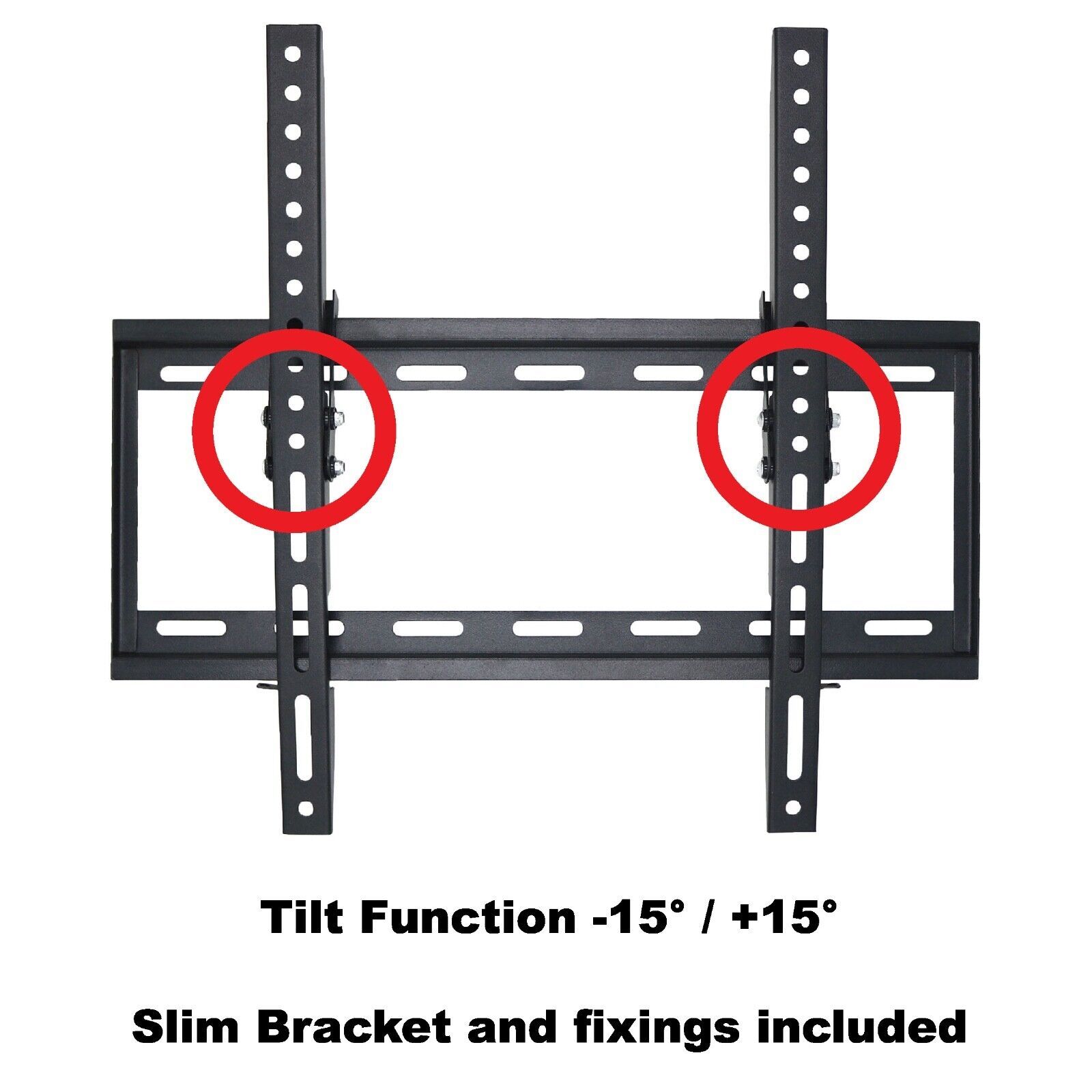TV Wall Bracket Mount TILT For 26 32 40 50 55 Upto 63 Inch Flat LCD LED QLED TVs - Image 3