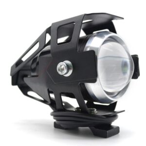 Waterproof LED Motorcycle Headlights Auxiliary Lamp Spotlight High Power U5 12V