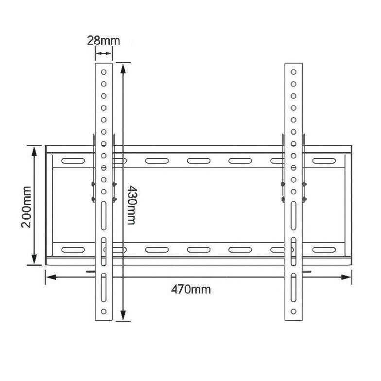 TV Wall Bracket Mount TILT For 26 32 40 50 55 Upto 63 Inch Flat LCD LED QLED TVs - Image 2