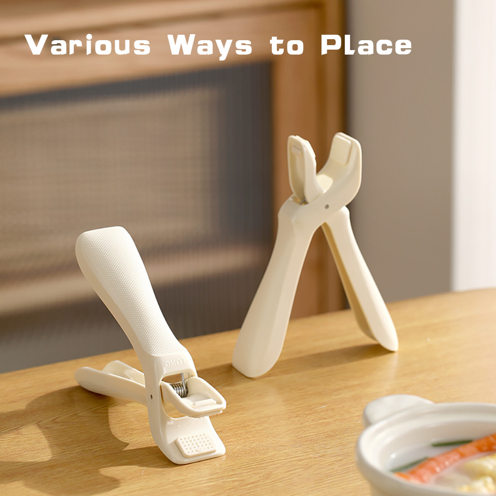 Anti-scalding Silicone Non-slip Take Bowl Clip Hot Plate Gripper, Stainless Steel Pot Clip Pan Gripper, Durable Bowl Holder Tongs Plate Retriever, Anti-scalding Dish Gripper - Image 5