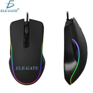 Mini USB Wired Optical Computer Mouse With RGB Light DPI Adjustment Button