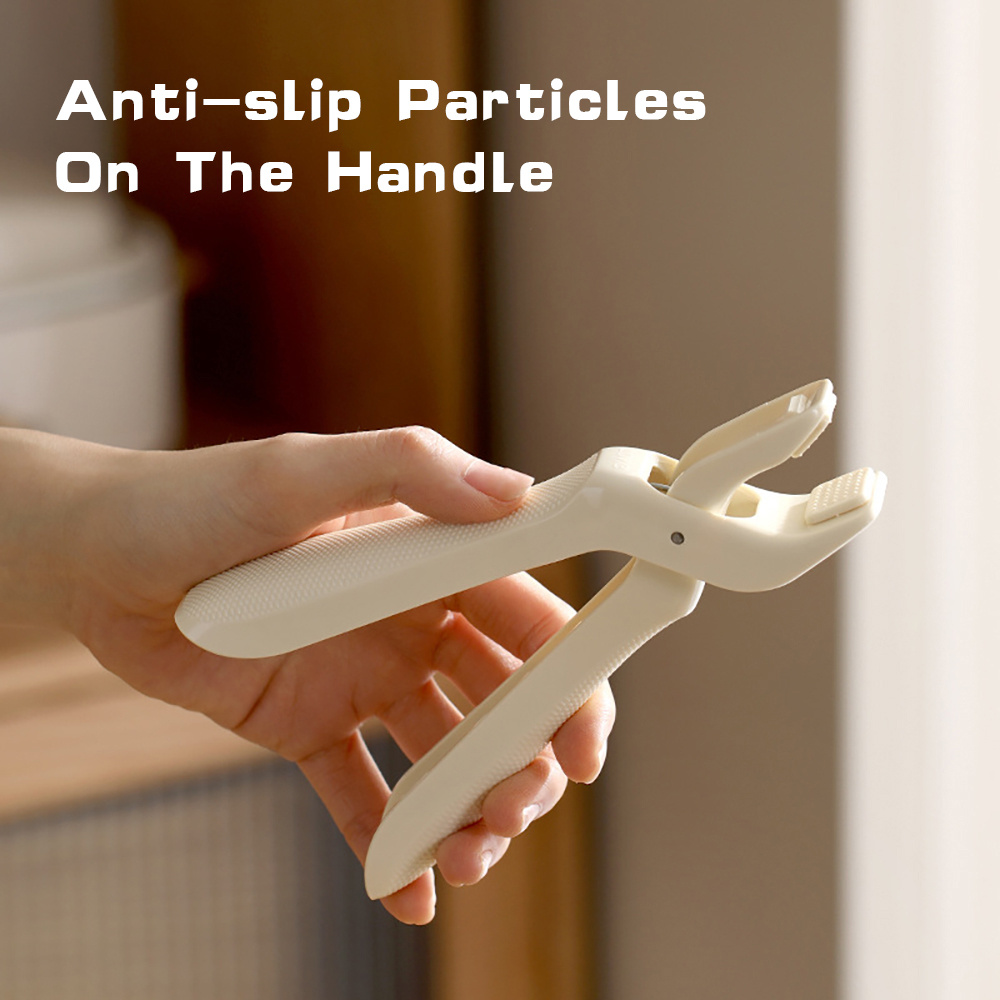 Anti-scalding Silicone Non-slip Take Bowl Clip Hot Plate Gripper, Stainless Steel Pot Clip Pan Gripper, Durable Bowl Holder Tongs Plate Retriever, Anti-scalding Dish Gripper - Image 2