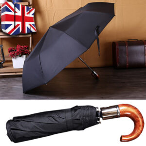 Crook Handle Compact Auto Open Umbrella