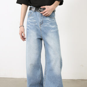 Male Personality Cat Beard Design High Sense Trendy Pants