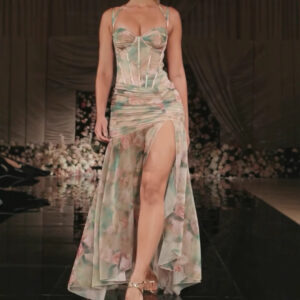 Hot Girl Print Holiday Casual Dress