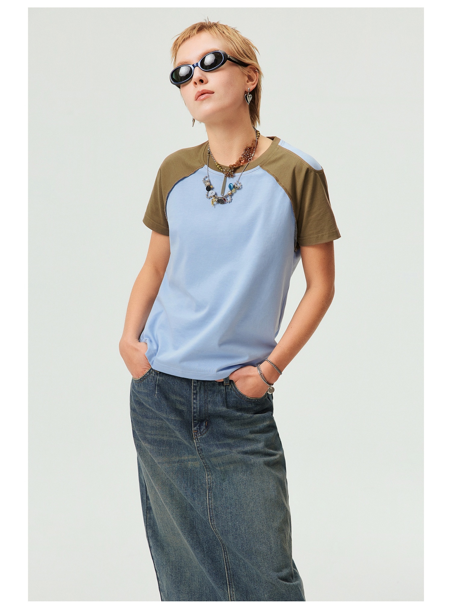 Heavy Round Neck Cultural T-shirt Advertising Shirt - Image 8