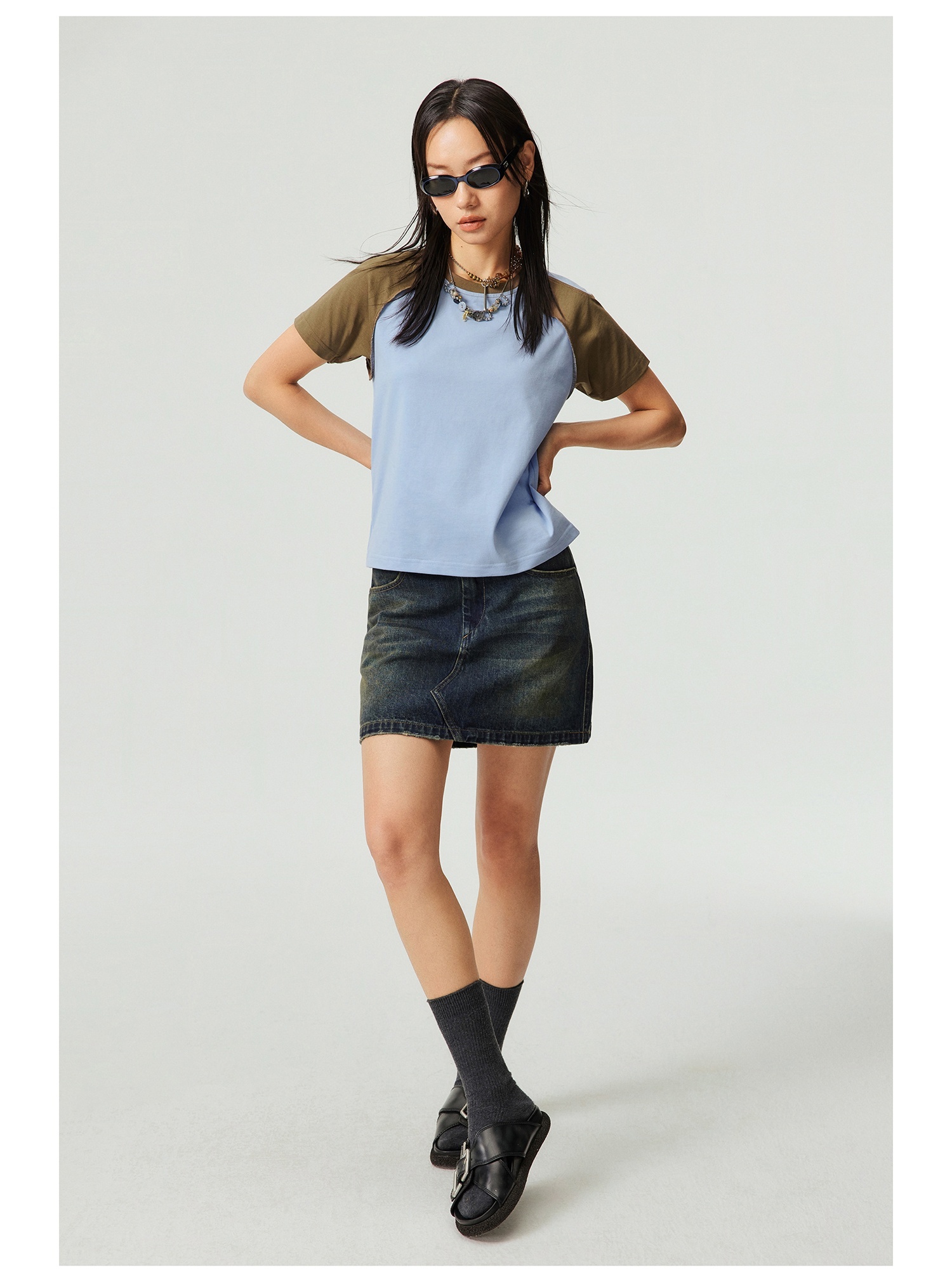 Heavy Round Neck Cultural T-shirt Advertising Shirt - Image 5