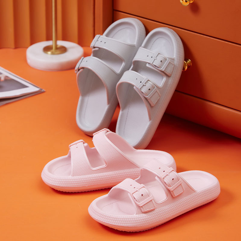 Platform Slippers Women's Summer Buckle Home Shoes Fashion Outdoor Wear Soft Bottom Sandals - Image 7