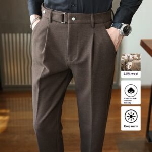 Suit Pants New Men's Thickened Casual Suit Pants