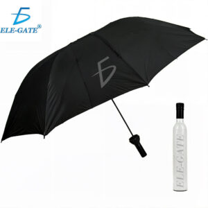 Compact Semi-Automatic Folding Umbrella With Bottle-Shaped Capsule
