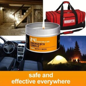 4 Smokeless Windproof Emergency Candles, Emergency Disaster Prevention Candles, Suitable For Indoor And Outdoor Use, Perfect For Outdoor Parties, Hiking, Camping, Emergency Lighting