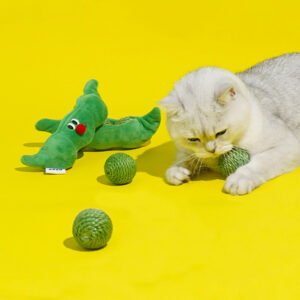 3PCS Cat Toy Balls, Interactive Pet Play Balls Sisal Rope Scratching Chew Ball Toy With Rustling Sound Pea Pod Storage For Indoor Kitten Training Hunting