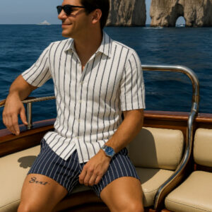 Beach Men's Shirt And Shorts Set