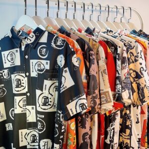 Full Printed Short Sleeve Shirt Loose