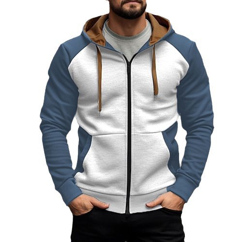 Simple Trendy Casual Loose-fitting Hoodie Zipper Jacket - Image 4