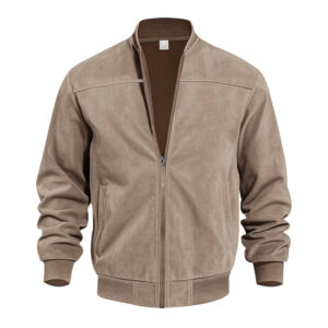 Men's Casual Plus Size Suede Zipper Men's Jacket