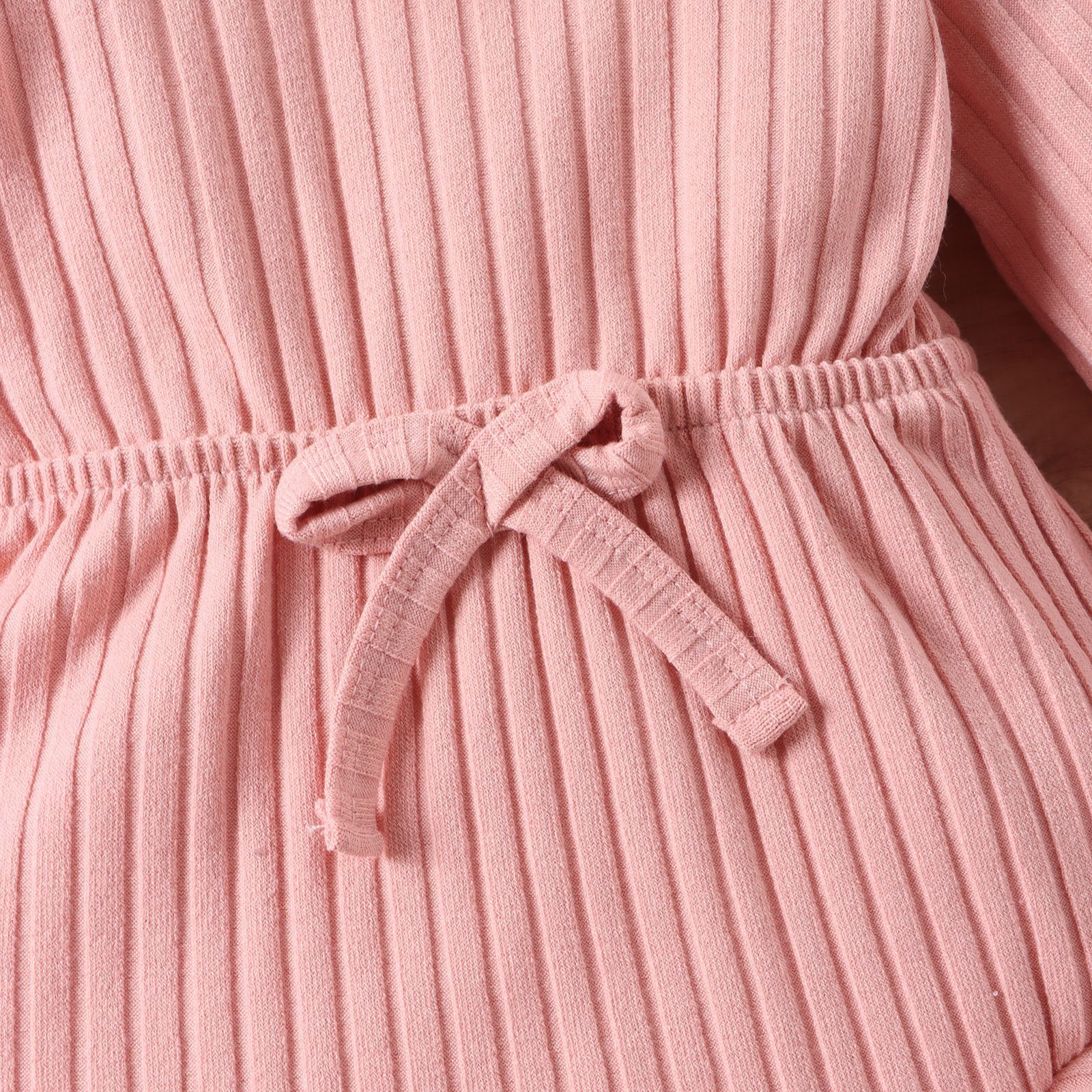 New Children's Clothing Baby Long Sleeve Sunken Stripe Romper Headscarf Female Baby Autumn And Winter Jumpsuit - Image 9