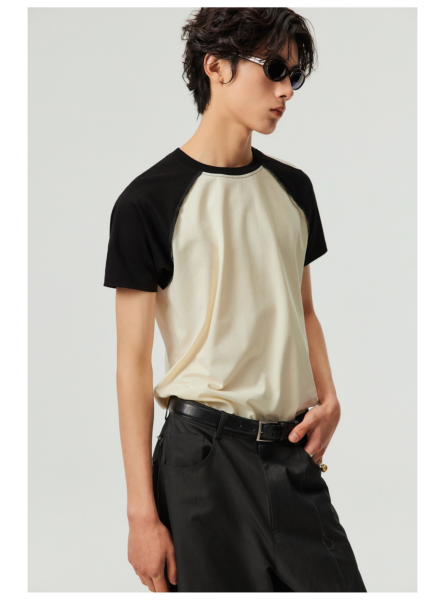 Heavy Round Neck Cultural T-shirt Advertising Shirt - Image 7