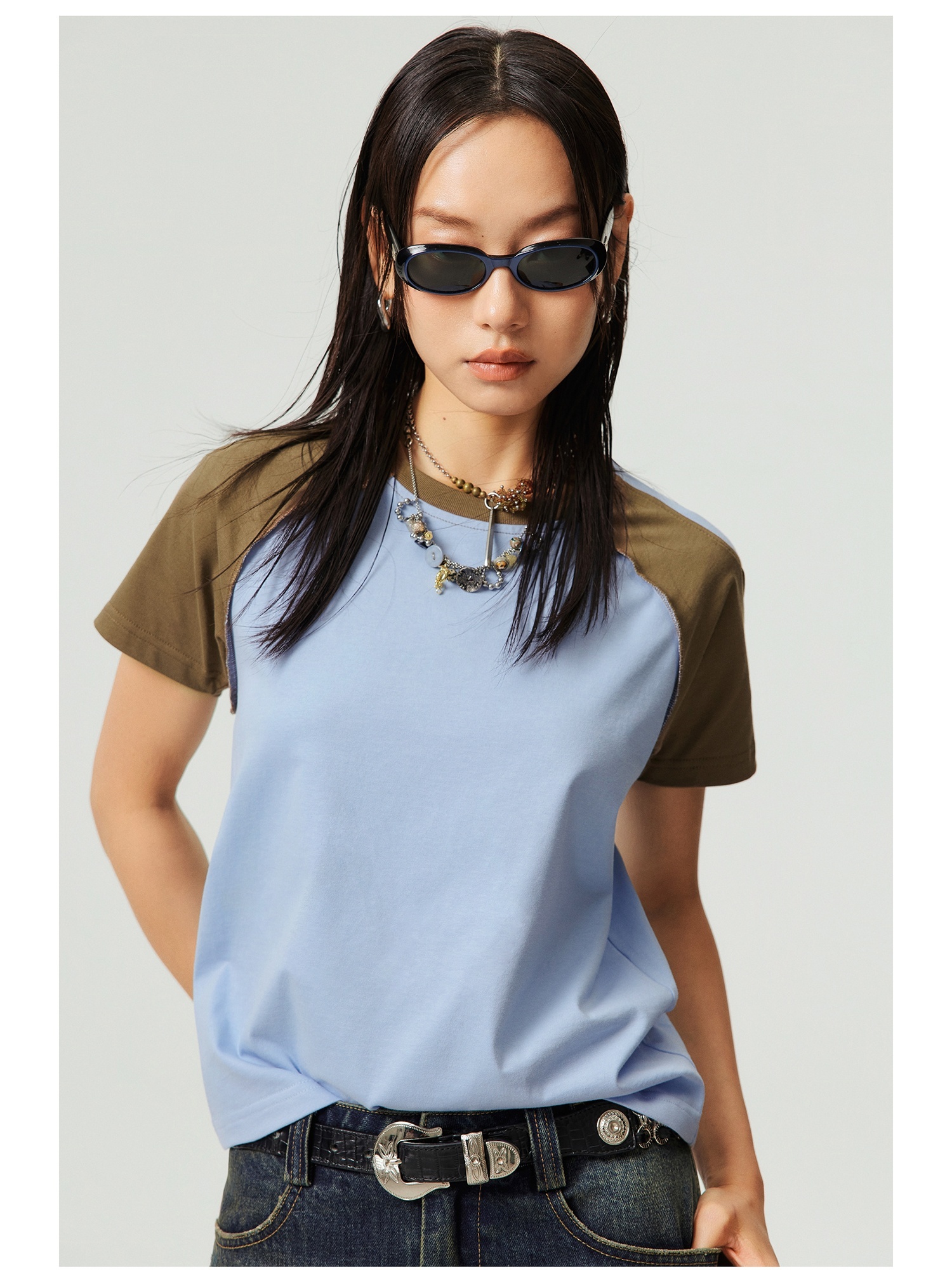 Heavy Round Neck Cultural T-shirt Advertising Shirt - Image 3