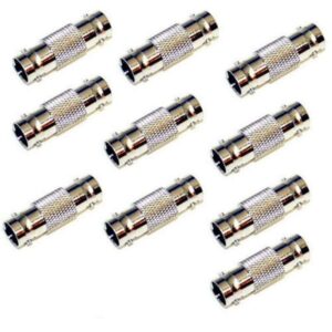 10 Pack Lot -BNC Female Coax Cable Coupler Adapter Connector For CCTV RG59 RG60
