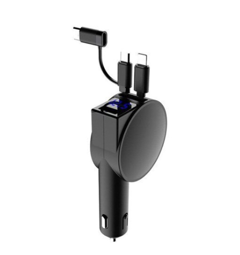 Two Wire Retractable 60 Fast Charging Car Charger - Image 9