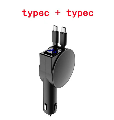 Two Wire Retractable 60 Fast Charging Car Charger - Image 10
